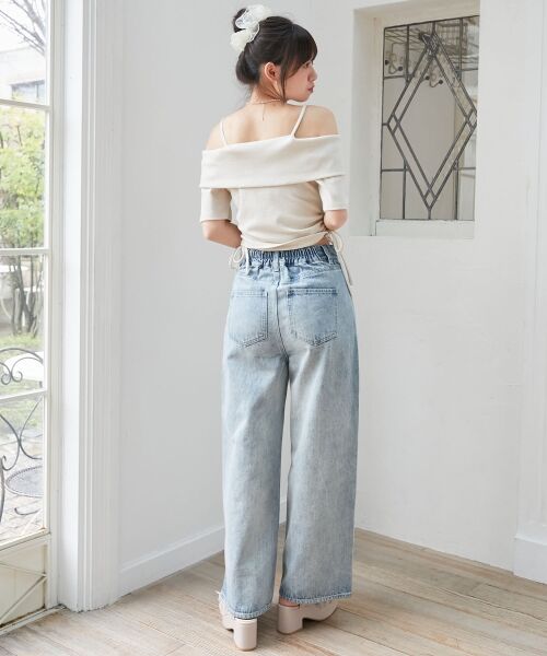 MAJESTIC LEGON / マジェスティックレゴン カットソー | オフショルダブルジップトップス | 詳細3