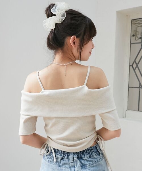 MAJESTIC LEGON / マジェスティックレゴン カットソー | オフショルダブルジップトップス | 詳細6