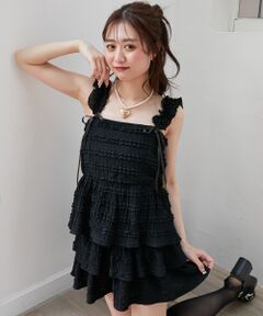 MAJESTIC LEGON / マジェスティックレゴン キャミソール・チューブトップ | カットレースリボンキャミソール