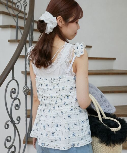 MAJESTIC LEGON / マジェスティックレゴン キャミソール・チューブトップ | カットレースリボンキャミソール | 詳細13