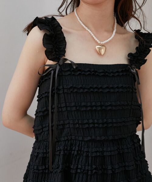 MAJESTIC LEGON / マジェスティックレゴン キャミソール・チューブトップ | カットレースリボンキャミソール | 詳細22