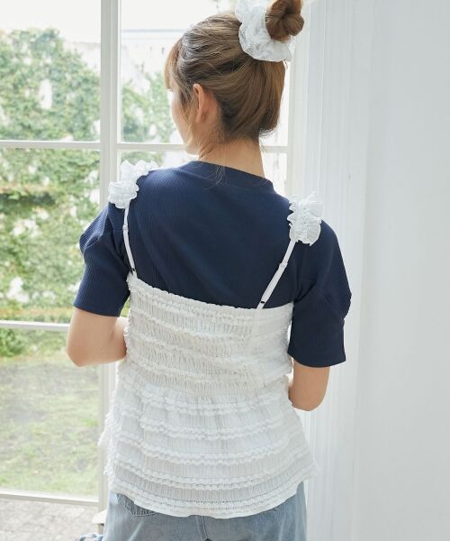 MAJESTIC LEGON / マジェスティックレゴン キャミソール・チューブトップ | カットレースリボンキャミソール | 詳細6