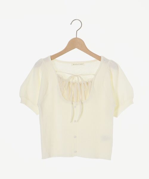 MAJESTIC LEGON / マジェスティックレゴン ニット・セーター | ギャザードッキング半袖ニット | 詳細23