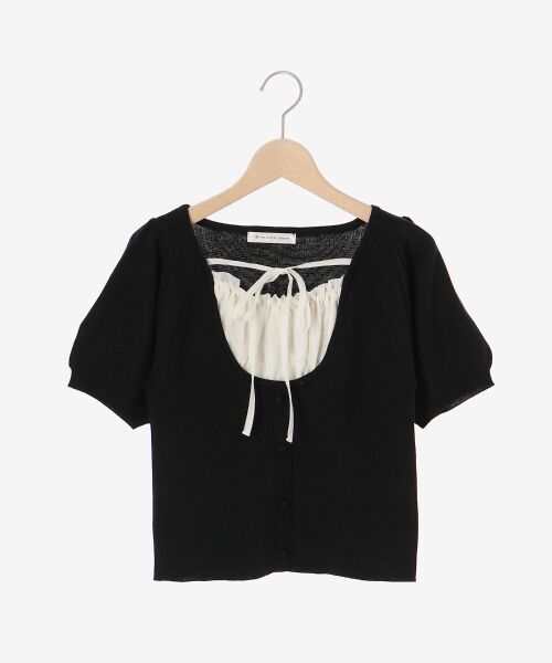 MAJESTIC LEGON / マジェスティックレゴン ニット・セーター | ギャザードッキング半袖ニット | 詳細25