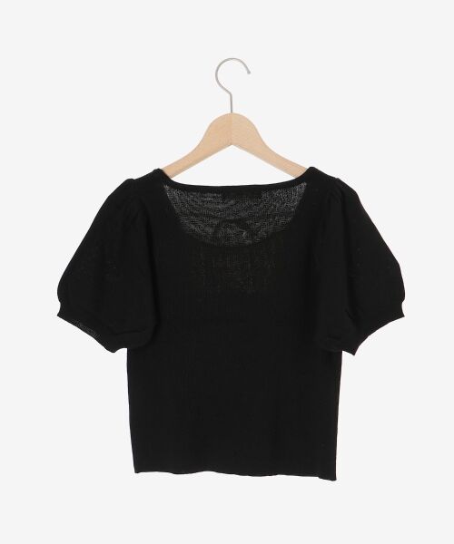 MAJESTIC LEGON / マジェスティックレゴン ニット・セーター | ギャザードッキング半袖ニット | 詳細26