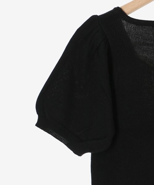 MAJESTIC LEGON / マジェスティックレゴン ニット・セーター | ギャザードッキング半袖ニット | 詳細28