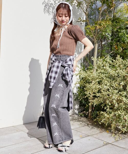 MAJESTIC LEGON / マジェスティックレゴン カーディガン・ボレロ | ハーフスリーブケーブルカーディガン | 詳細16