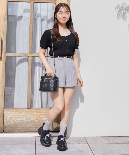 MAJESTIC LEGON / マジェスティックレゴン カーディガン・ボレロ | ハーフスリーブケーブルカーディガン | 詳細28