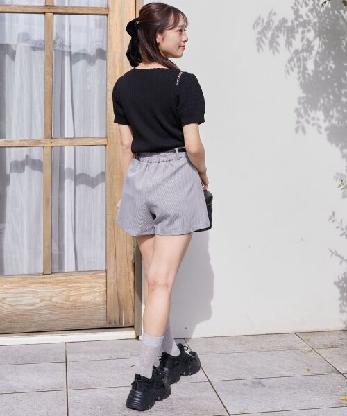 MAJESTIC LEGON / マジェスティックレゴン カーディガン・ボレロ | ハーフスリーブケーブルカーディガン | 詳細30