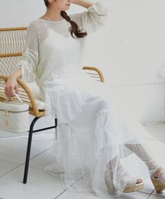 MAJESTIC LEGON / マジェスティックレゴン ニット・セーター | キラキラメッシュニット