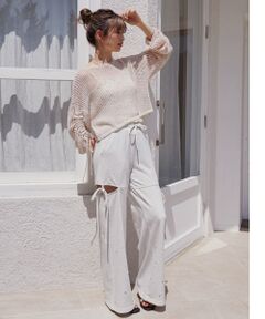 MAJESTIC LEGON / マジェスティックレゴン ニット・セーター | キラキラメッシュニット