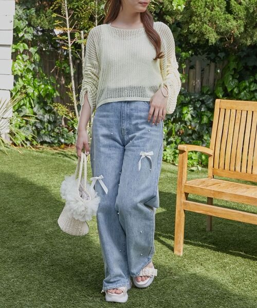 MAJESTIC LEGON / マジェスティックレゴン ニット・セーター | キラキラメッシュニット | 詳細10