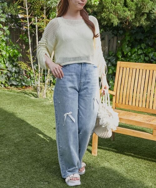 MAJESTIC LEGON / マジェスティックレゴン ニット・セーター | キラキラメッシュニット | 詳細11