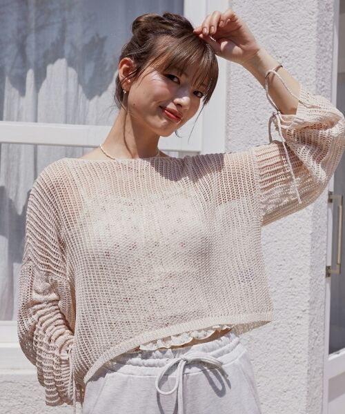 MAJESTIC LEGON / マジェスティックレゴン ニット・セーター | キラキラメッシュニット | 詳細21