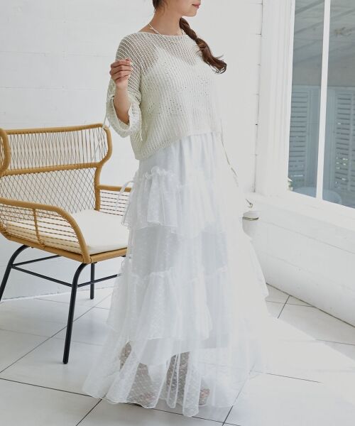 MAJESTIC LEGON / マジェスティックレゴン ニット・セーター | キラキラメッシュニット | 詳細3