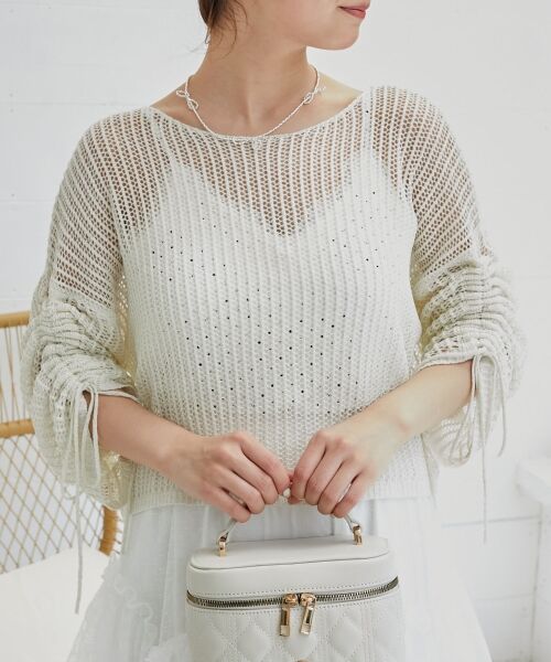 MAJESTIC LEGON / マジェスティックレゴン ニット・セーター | キラキラメッシュニット | 詳細6