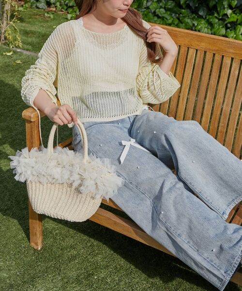 MAJESTIC LEGON / マジェスティックレゴン ニット・セーター | キラキラメッシュニット | 詳細9