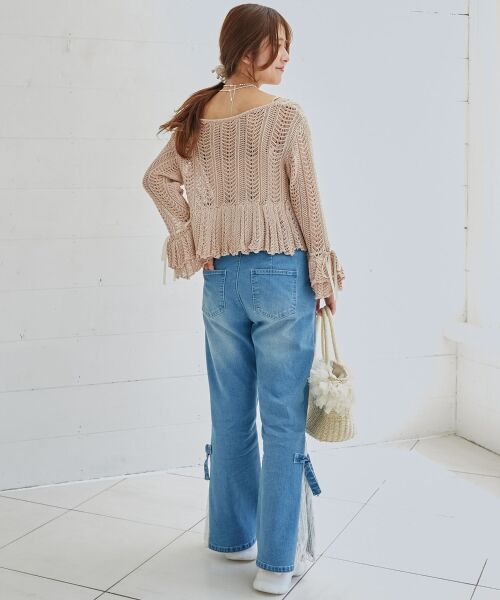 MAJESTIC LEGON / マジェスティックレゴン カーディガン・ボレロ | レーシーパターンキャミセットカーデ | 詳細10