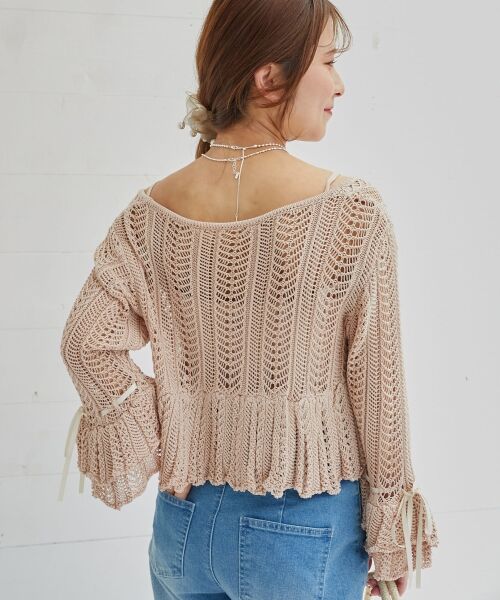 MAJESTIC LEGON / マジェスティックレゴン カーディガン・ボレロ | レーシーパターンキャミセットカーデ | 詳細13