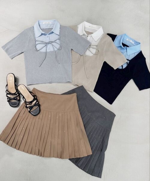 MAJESTIC LEGON / マジェスティックレゴン ニット・セーター | シャツドッキングリブニット | 詳細1