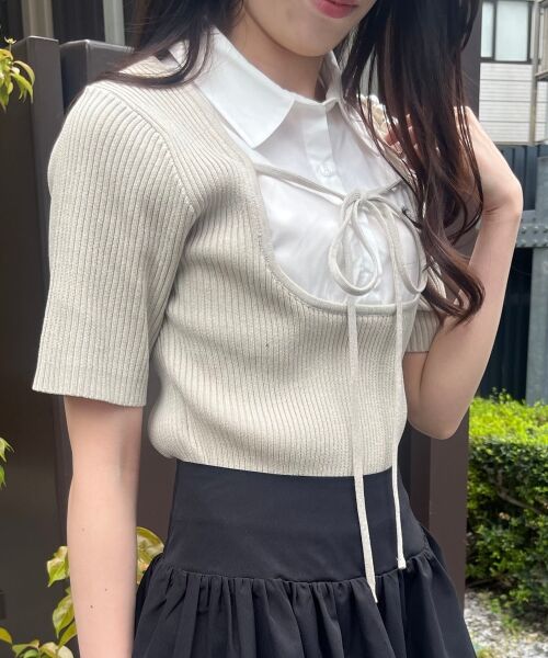 MAJESTIC LEGON / マジェスティックレゴン ニット・セーター | シャツドッキングリブニット | 詳細23