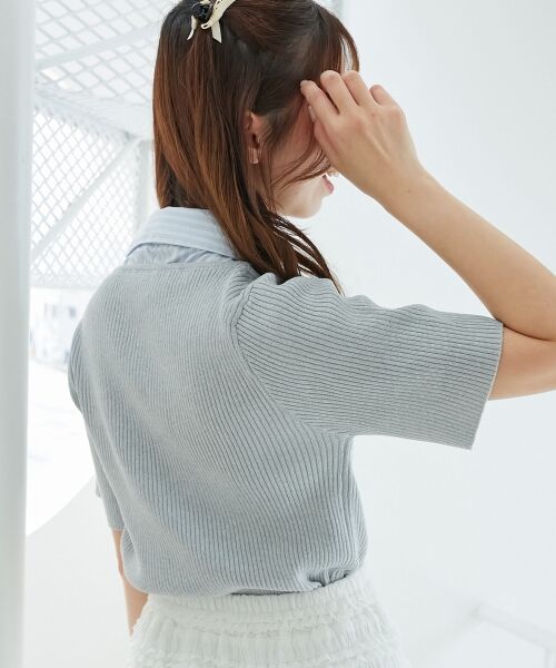 MAJESTIC LEGON / マジェスティックレゴン ニット・セーター | シャツドッキングリブニット | 詳細9