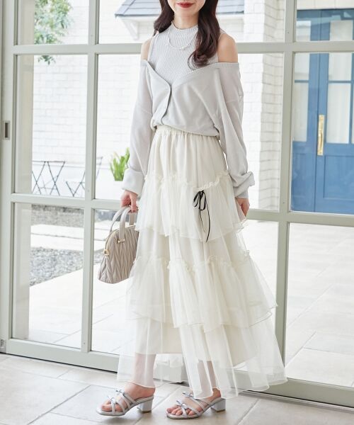 MAJESTIC LEGON / マジェスティックレゴン ニット・セーター | レイヤード風ボタンニット | 詳細10