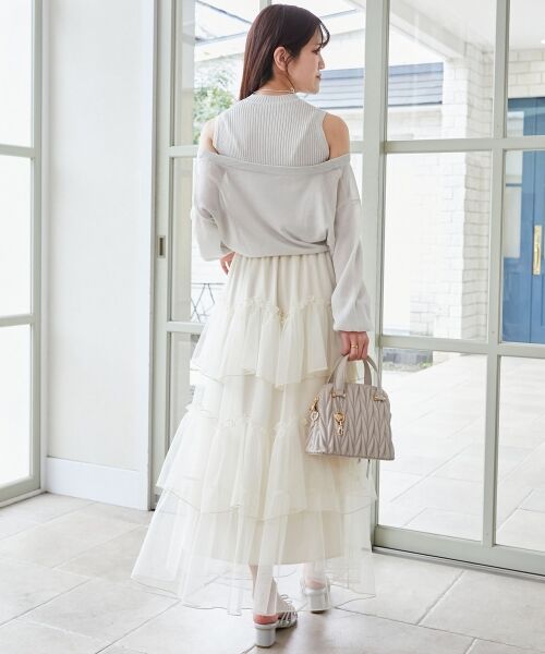 MAJESTIC LEGON / マジェスティックレゴン ニット・セーター | レイヤード風ボタンニット | 詳細11