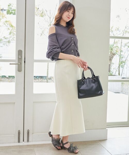 MAJESTIC LEGON / マジェスティックレゴン ニット・セーター | レイヤード風ボタンニット | 詳細17