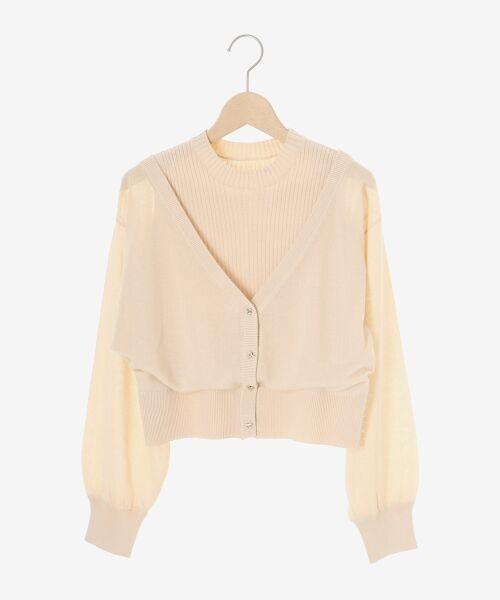 MAJESTIC LEGON / マジェスティックレゴン ニット・セーター | レイヤード風ボタンニット | 詳細25