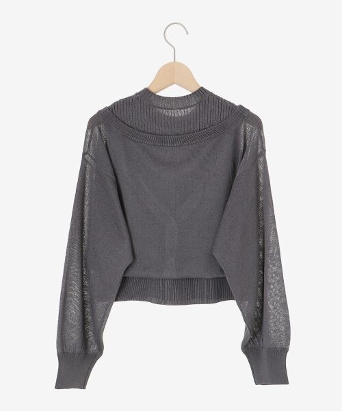 MAJESTIC LEGON / マジェスティックレゴン ニット・セーター | レイヤード風ボタンニット | 詳細28