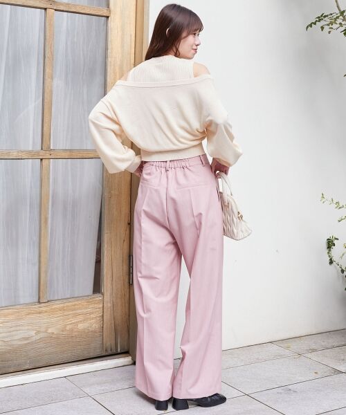 MAJESTIC LEGON / マジェスティックレゴン ニット・セーター | レイヤード風ボタンニット | 詳細3