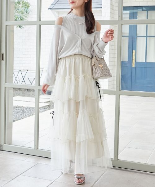 MAJESTIC LEGON / マジェスティックレゴン ニット・セーター | レイヤード風ボタンニット | 詳細9