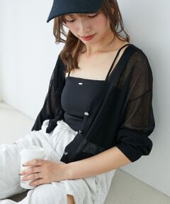 MAJESTIC LEGON / マジェスティックレゴン カーディガン・ボレロ | アソートボタンシアーカーディガン