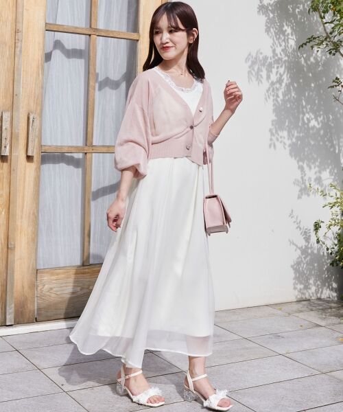 MAJESTIC LEGON / マジェスティックレゴン カーディガン・ボレロ | アソートボタンシアーカーディガン | 詳細13