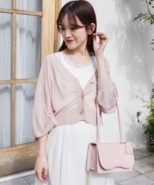 MAJESTIC LEGON / マジェスティックレゴン カーディガン・ボレロ | アソートボタンシアーカーディガン | 詳細16