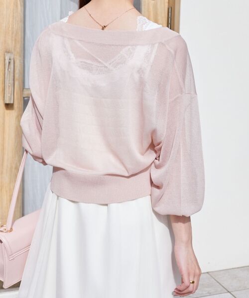 MAJESTIC LEGON / マジェスティックレゴン カーディガン・ボレロ | アソートボタンシアーカーディガン | 詳細17