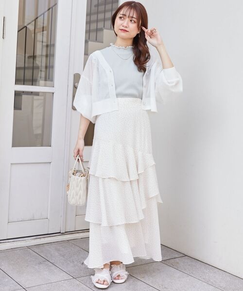 MAJESTIC LEGON / マジェスティックレゴン カーディガン・ボレロ | アソートボタンシアーカーディガン | 詳細2