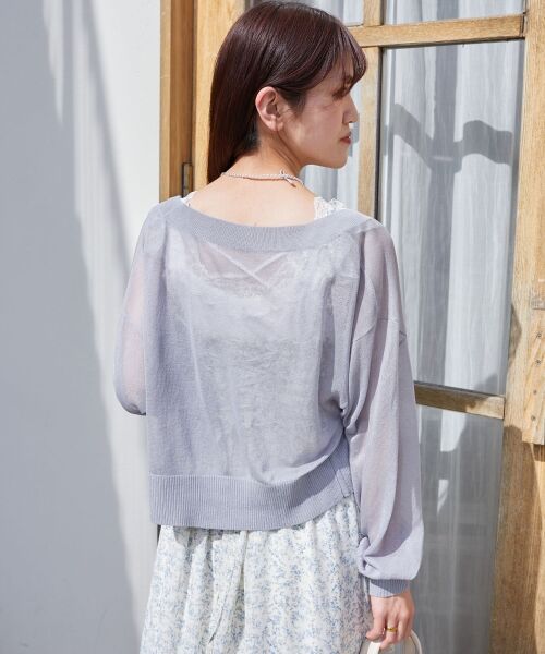 MAJESTIC LEGON / マジェスティックレゴン カーディガン・ボレロ | アソートボタンシアーカーディガン | 詳細26