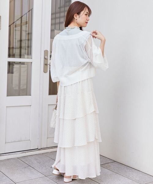 MAJESTIC LEGON / マジェスティックレゴン カーディガン・ボレロ | アソートボタンシアーカーディガン | 詳細4