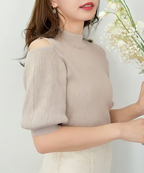 MAJESTIC LEGON / マジェスティックレゴン ニット・セーター | 肩あきラメニット | 詳細13