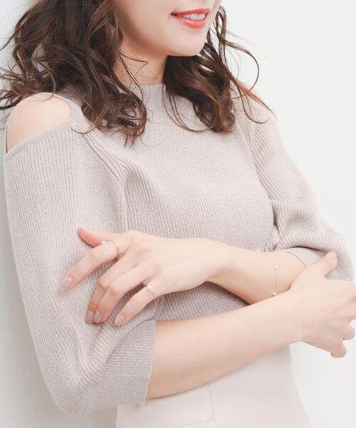 MAJESTIC LEGON / マジェスティックレゴン ニット・セーター | 肩あきラメニット | 詳細18