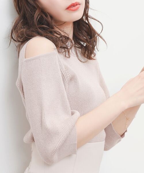 MAJESTIC LEGON / マジェスティックレゴン ニット・セーター | 肩あきラメニット | 詳細19