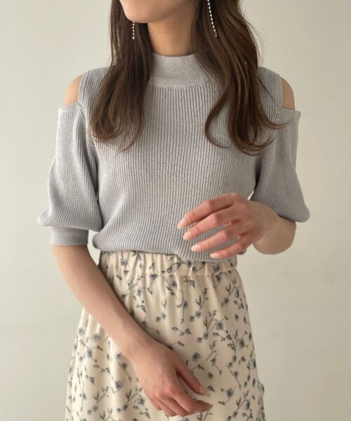 MAJESTIC LEGON / マジェスティックレゴン ニット・セーター | 肩あきラメニット | 詳細24