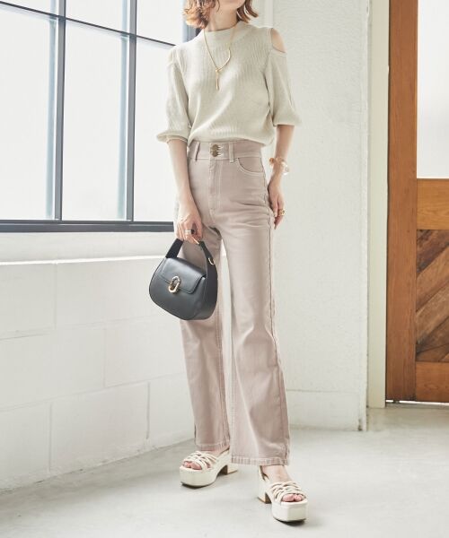 MAJESTIC LEGON / マジェスティックレゴン ニット・セーター | 肩あきラメニット | 詳細5