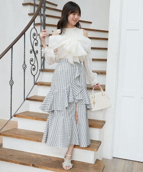 MAJESTIC LEGON / マジェスティックレゴン シャツ・ブラウス | タンクセットリボンシアーブラウス | 詳細2