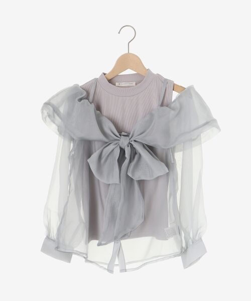 MAJESTIC LEGON / マジェスティックレゴン シャツ・ブラウス | タンクセットリボンシアーブラウス | 詳細27