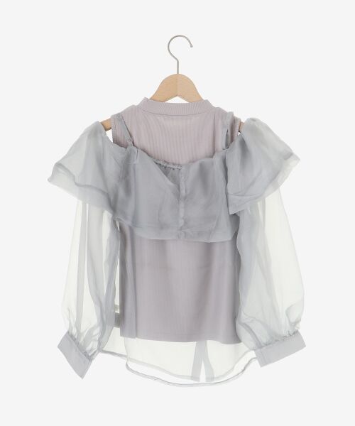 MAJESTIC LEGON / マジェスティックレゴン シャツ・ブラウス | タンクセットリボンシアーブラウス | 詳細28