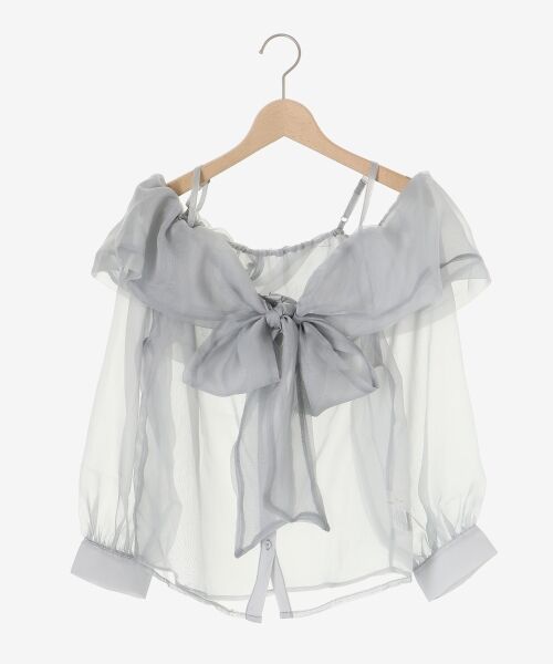 MAJESTIC LEGON / マジェスティックレゴン シャツ・ブラウス | タンクセットリボンシアーブラウス | 詳細29