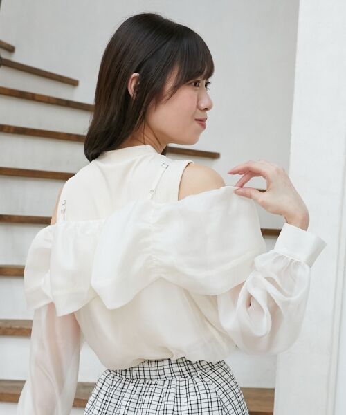 MAJESTIC LEGON / マジェスティックレゴン シャツ・ブラウス | タンクセットリボンシアーブラウス | 詳細8